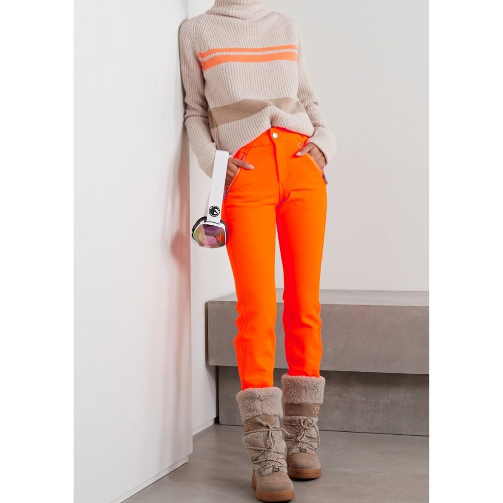 NEW $850 BOGNER WOMENS HAZE SKI PANTS!  16  XXL  NEON ORANGE  STRETCH FABRIC